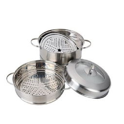 愛(ài)仕達(dá)ASD 26cm二層蒸鍋 304不銹鋼材質(zhì)，電磁爐通用，兼顧實(shí)用與健康